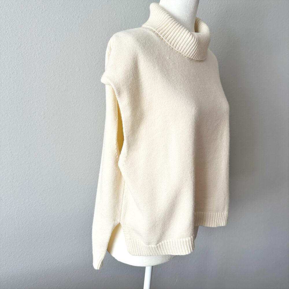 The Noli Shop Sleeveless Cream Sweater Gilet Women's Size XL